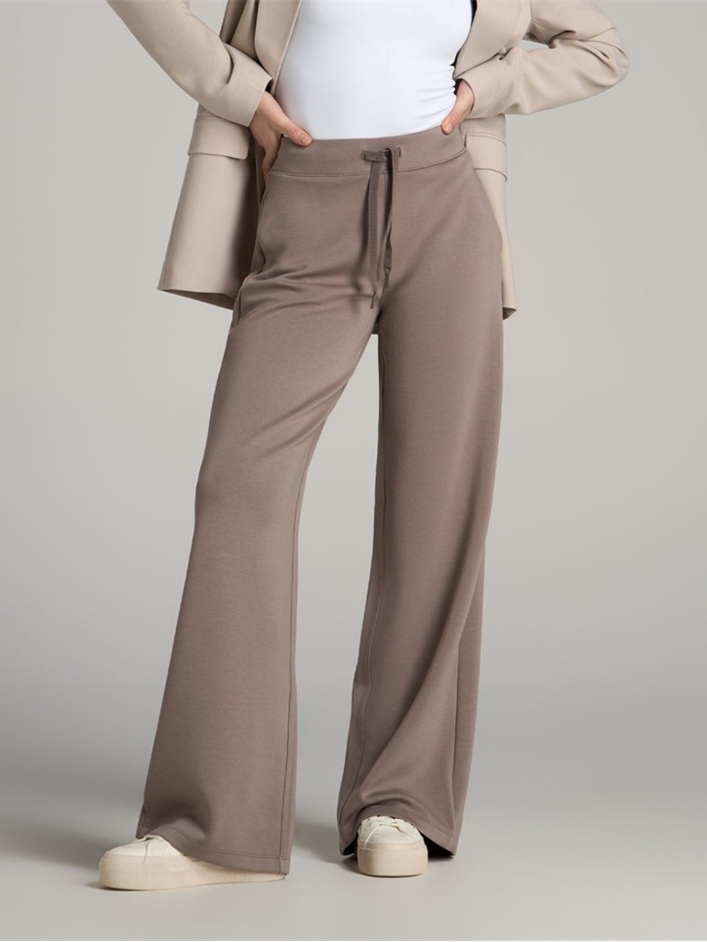 NWT American Tall Pull-On Tie Waist Wide Leg Pants